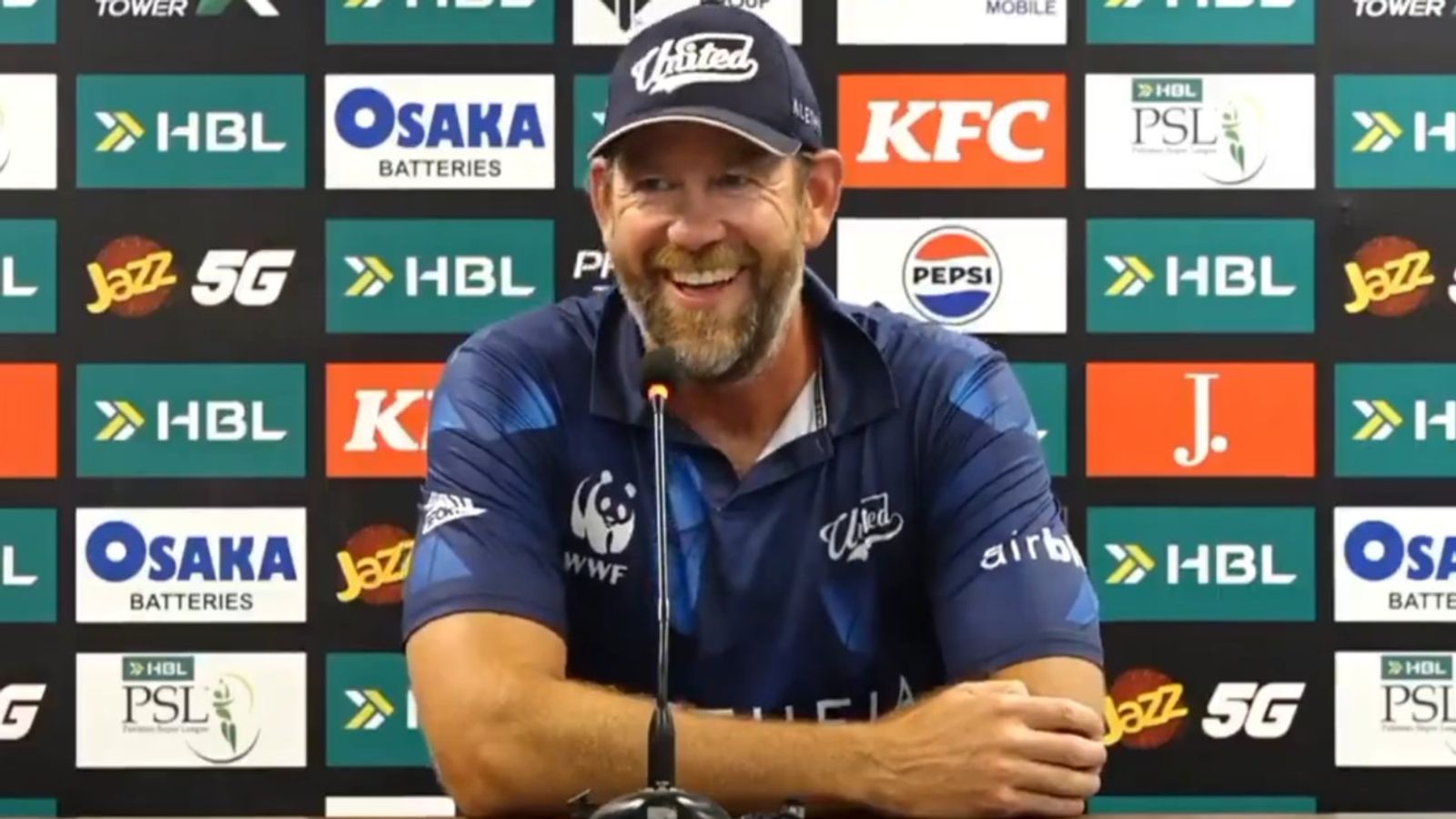 MI's IPL winner slams Rilee Rossouw, Pakistan journalist's 'IPL like a movie' remark, says 'I'd love to have crowds here' Islamabad United assistant coach Jacob Oram during a PSL 2026 press conference.