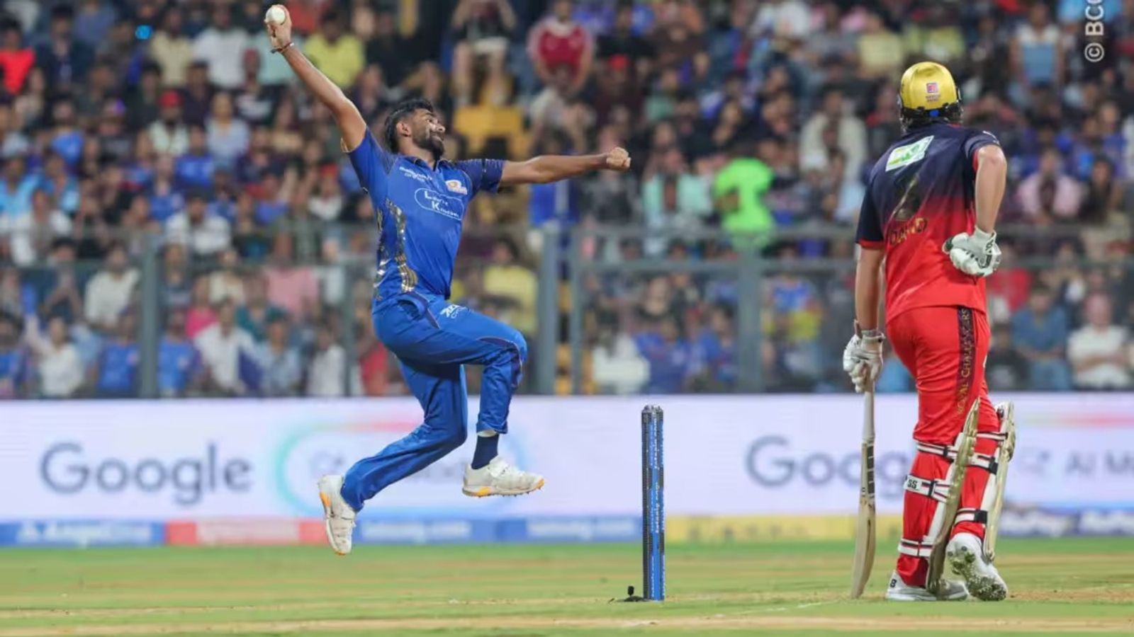 'When you can't bowl overs on...': Ashwin explains Bumrah's wicketless run, MI pacer gets Steyn's support too Mumbai Indians pacer Jasprit Bumrah bowls against Royal Challengers Bengaluru in IPL 2026 clash on April 12 at Wankhede Stadium, Mumbai.