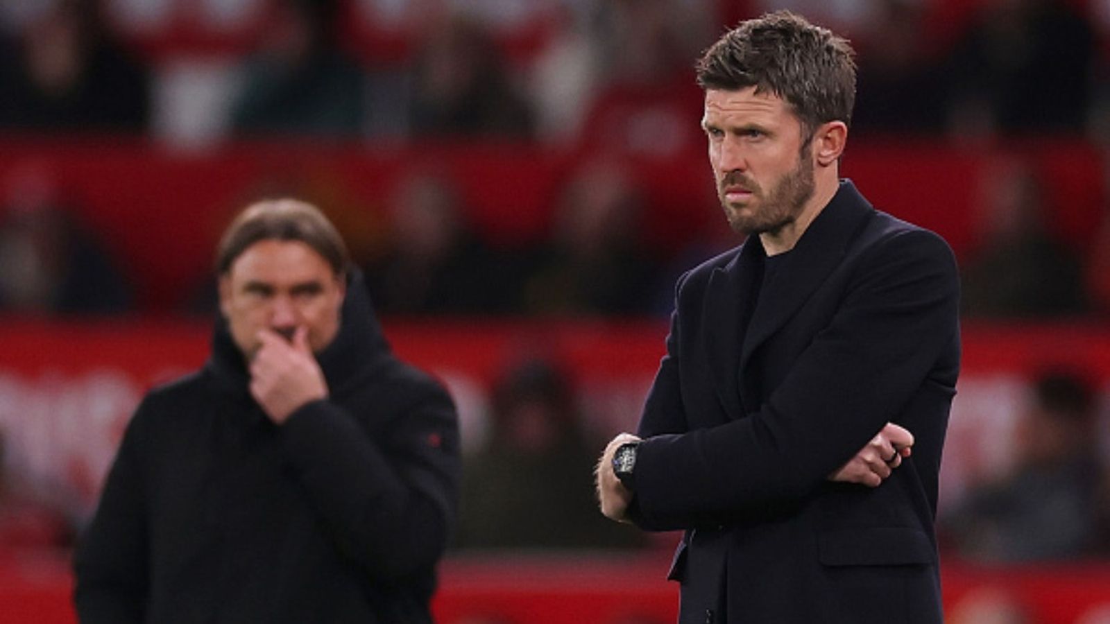 Michael Carrick slams refereeing decisions as "One of the Worst" after Man United's home defeat to Leeds Michael Carrick in the frame (Image via Getty)