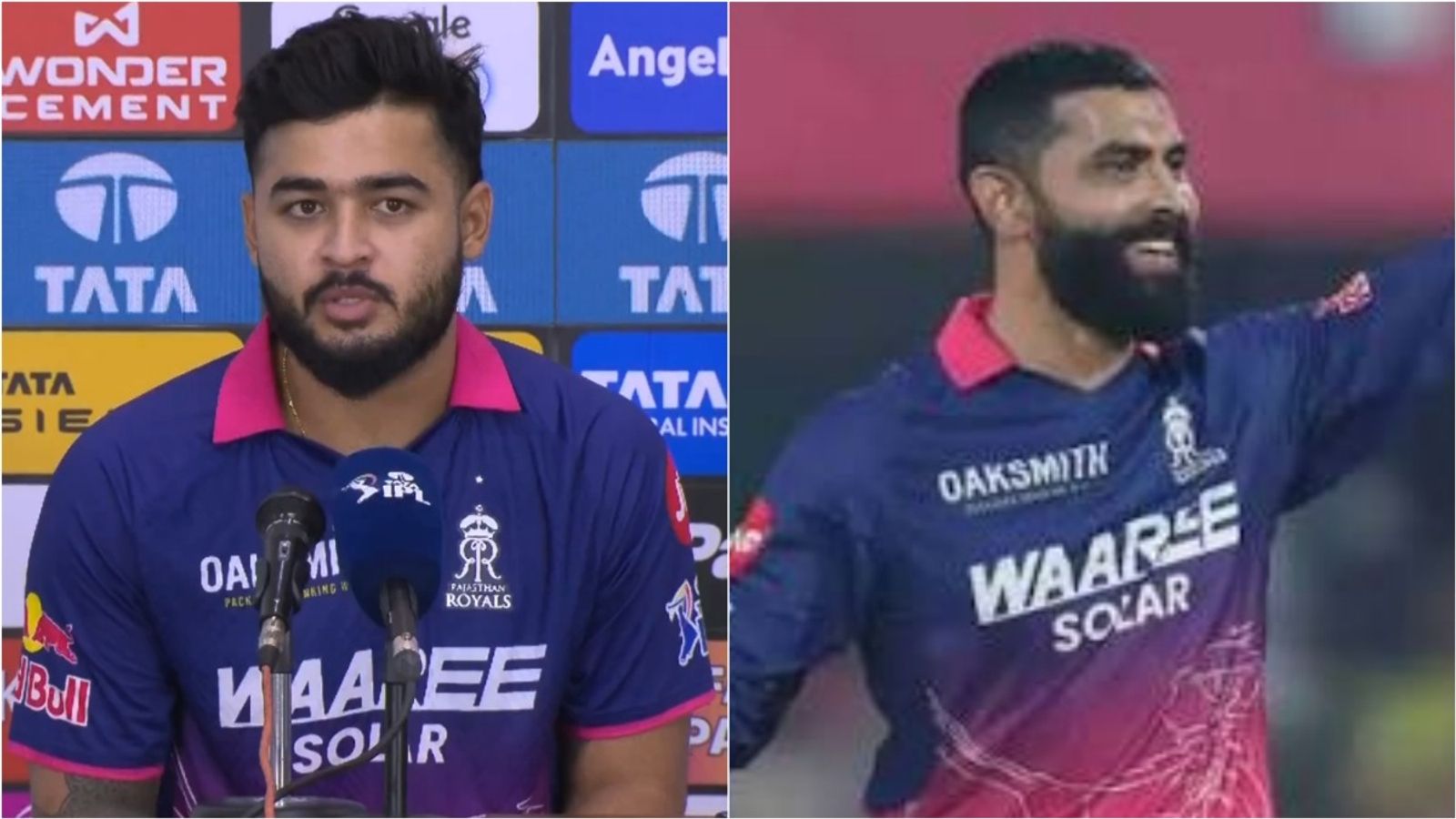 Riyan Parag explains why he didn't let Ravindra Jadeja bowl a single over vs SRH Rajasthan Royals skipper Riyan Parag speaks during post-match press conference; Ravindra Jadeja celebrates a wicket in IPL 2026.
