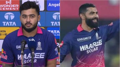 Riyan Parag explains why he didn't let Ravindra Jadeja bowl a single over vs SRH Riyan Parag, Ravindra Jadeja