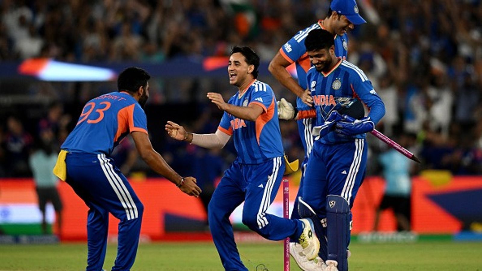 India's T20 World Cup 2026 hero named ICC Men's Player of the Month for March L-R: India's Jasprit Bumrah, Abhishek Sharma, Sanju Samson and Shivam Dube in this frame. (Getty)