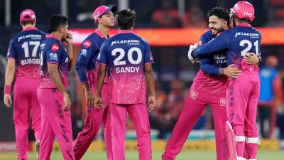 'He's just there for style and does nothing else': India's WC-winner tears into RR star after SRH hammering RR captain Riyan Parag (2nd from Right) celebrates with his teammates in this frame. (IPL)