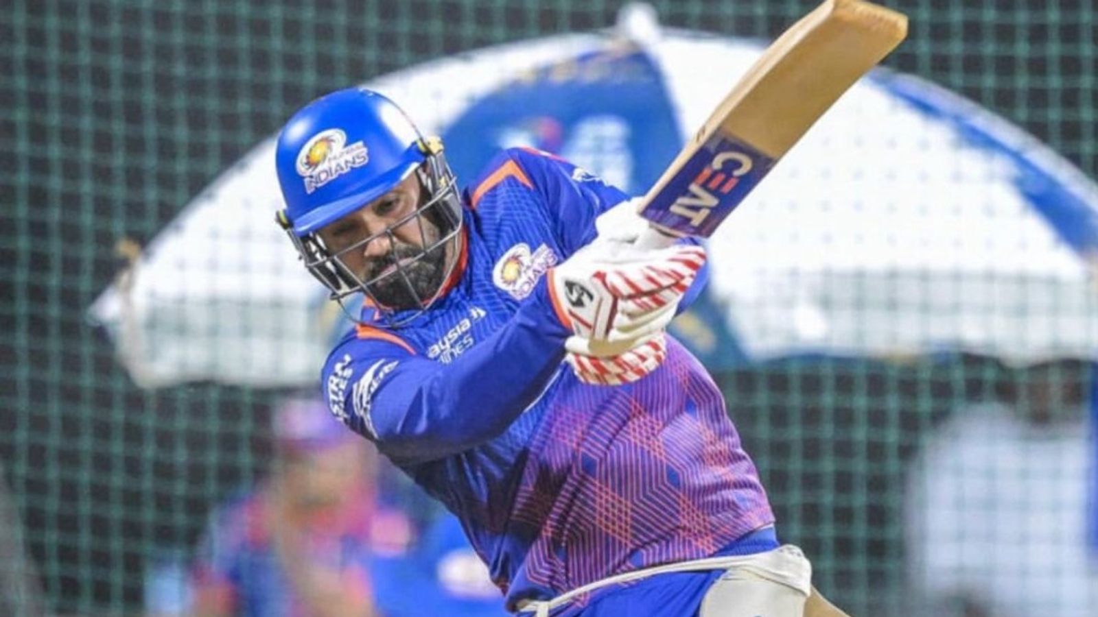 Fresh twist in Rohit Sharma injury saga, spotted batting in nets before MI vs PBKS clash to leave fans guessing Former Mumbai Indians captain Rohit Sharma in frame. (X)