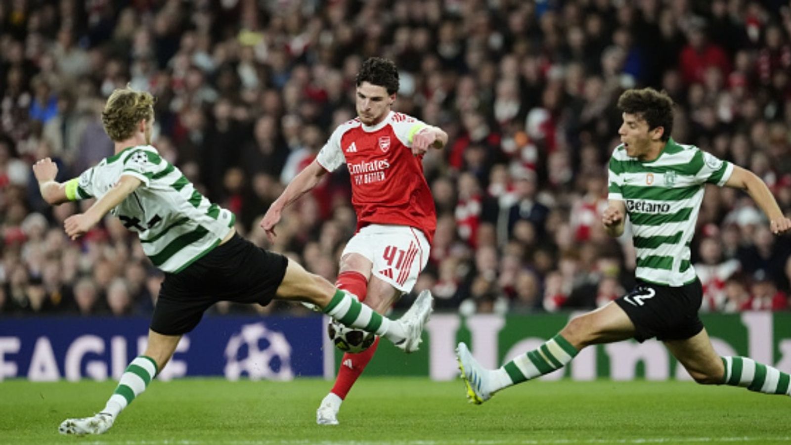 Arsenal advances to Champions League semi-finals as Sporting CP exits after goalless draw Arsenal vs Sporting CP in the frame (Image via Getty)