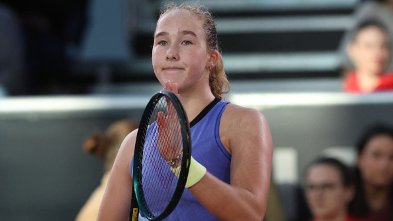 Does Mirra Andreeva own a driving licence? Tennis star reveals as she eyes prize car at Stuttgart Open Mirra Andreeva in the frame (Image via Getty)