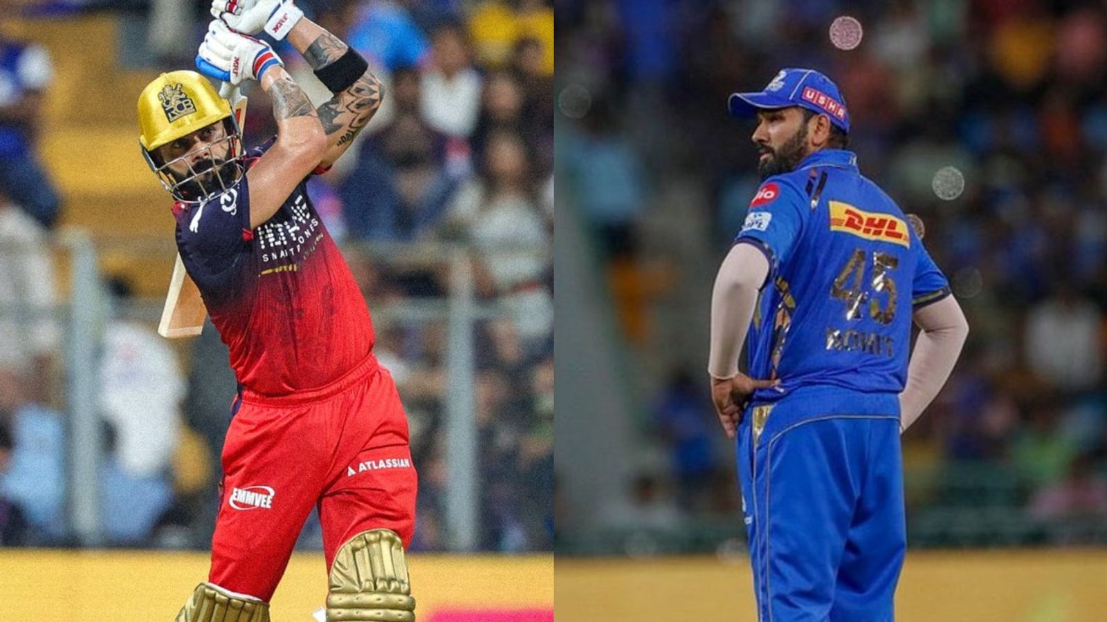 'Rohit, Virat might leave IPL if needed, but...': India's 2011 WC-winner's big words for RO-KO RCB's Virat Kohli (L) and MI's Rohit Sharma in frame. (X)