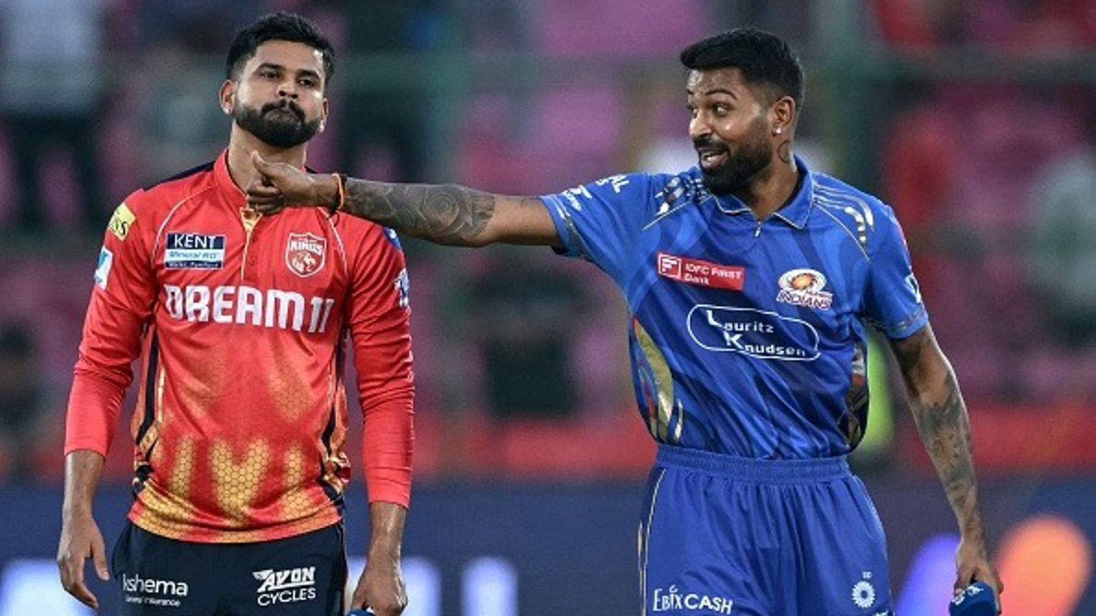 IPL 2026: PBKS opt to bowl against MI, suspense over Rohit ends; Know playing XIs PBKS captain Shreyas Iyer (L) and MI skipper Hardik Pandya in frame. (Getty)