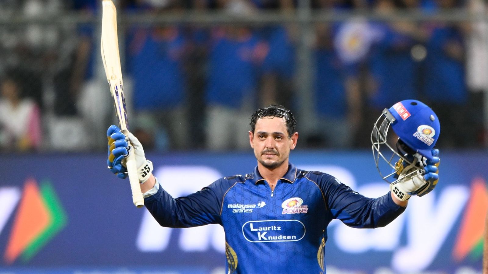 Quinton De Kock smashes historic IPL ton, enters record books as first overseas player to bag this mighty feat Mumbai Indians' star opener Quinton de Kock in this frame. (Screenshot)