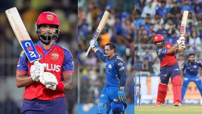 IPL 2026: Prabhsimran-Shreyas' special dampens De Kock's ton as PBKS rout MI by 7 wickets PBKS' Shreyas Iyer (L), Prabhsimran Singh and MI's Quinton de Kock in this frame. (X)