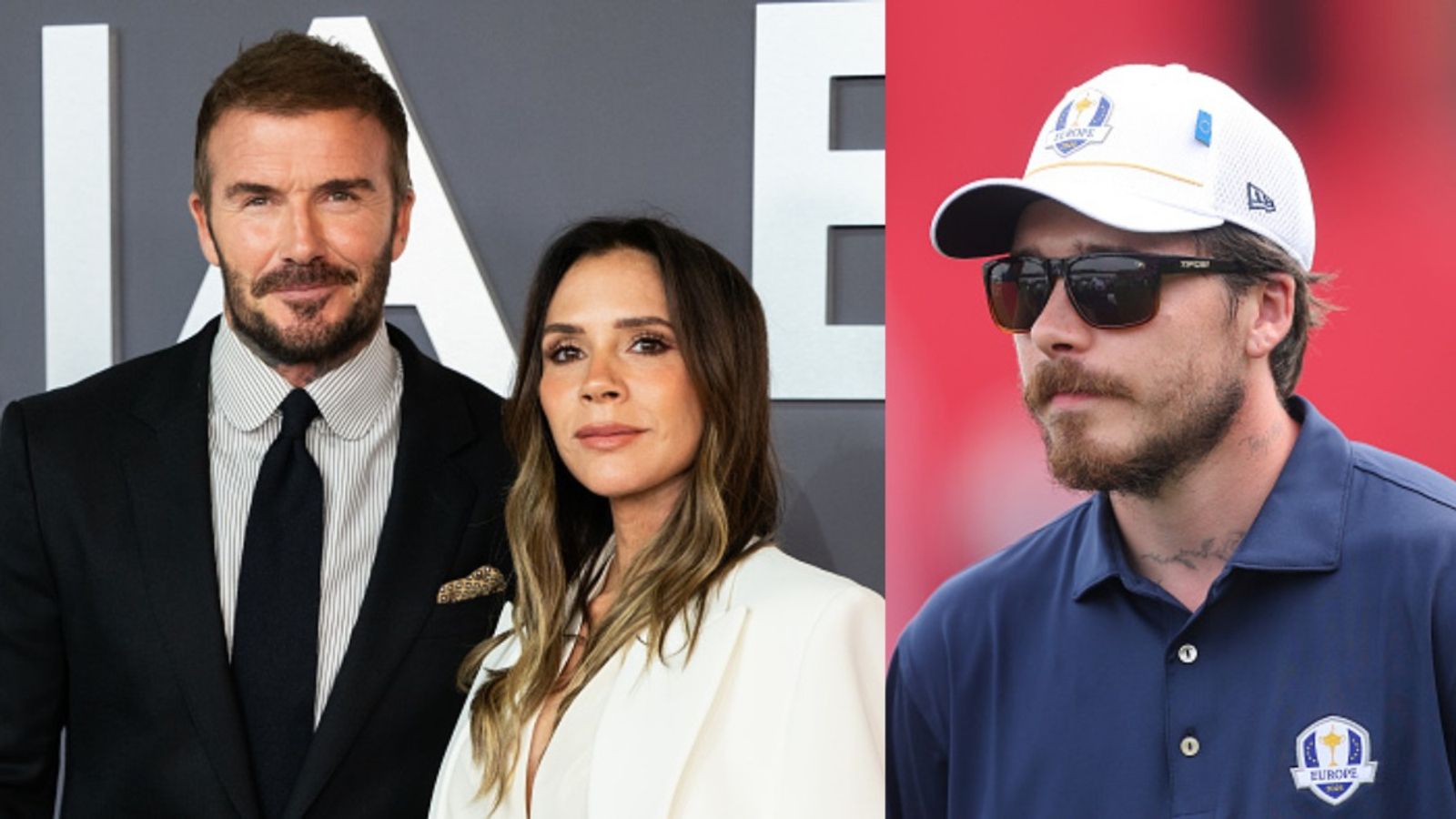 David Beckham's wife opens up on rift with son Brooklyn: "We've always tried..." David Beckham, Victoria Beckham and Brooklyn Beckham in the frame (via Getty)