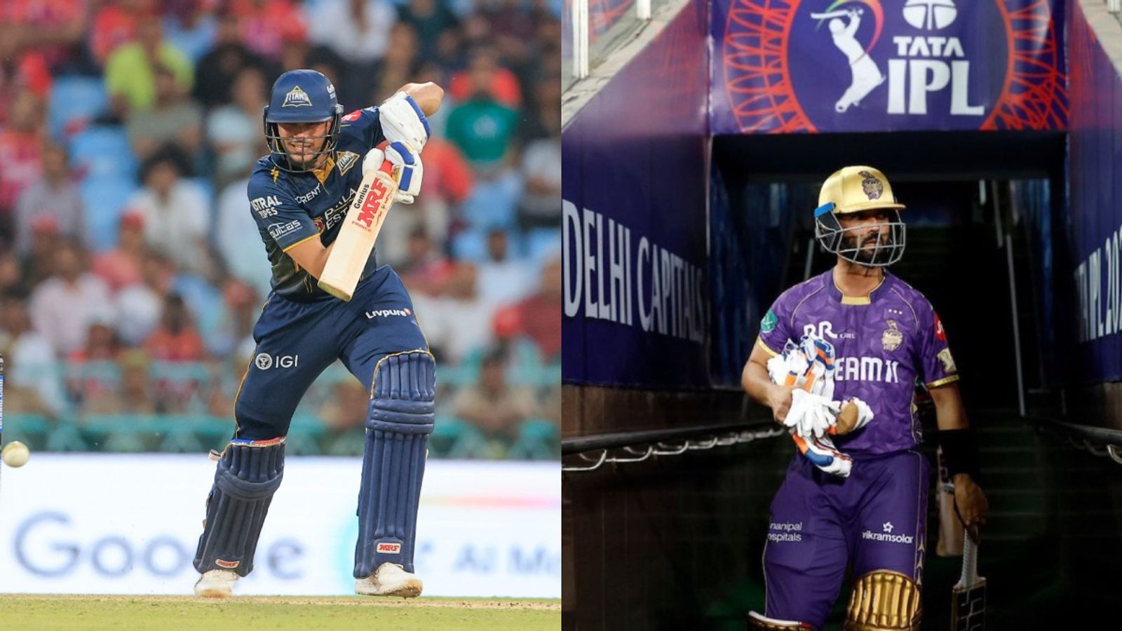 GT vs KKR Live Streaming, Match Details, Playing XI, Head-to-Head in IPL & Weather Report GT skipper Shubman Gill and KKR captain Ajinkya Rahane in this frame (X).