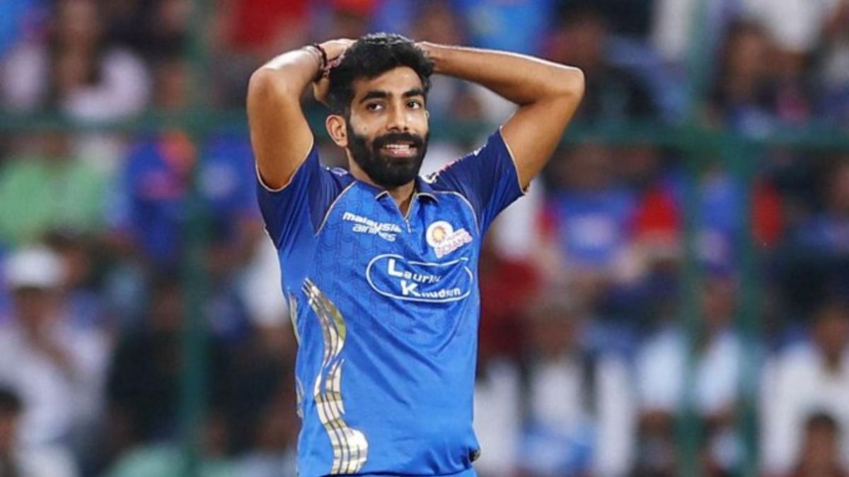 MI's pace spearhead Jasprit Bumrah in this frame. (X)