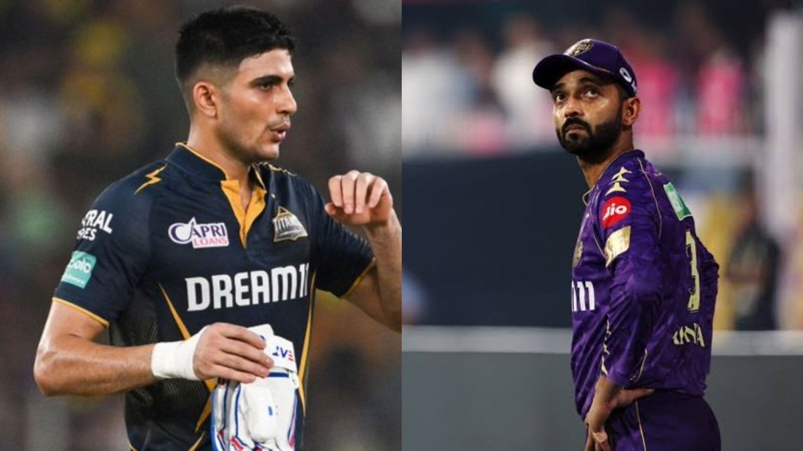 IPL 2026: KKR elect to bat against GT with one big change; know playing XIs GT captain Shubman Gill (L) and KKR skipper Ajinkya Rahane in frame. (X)