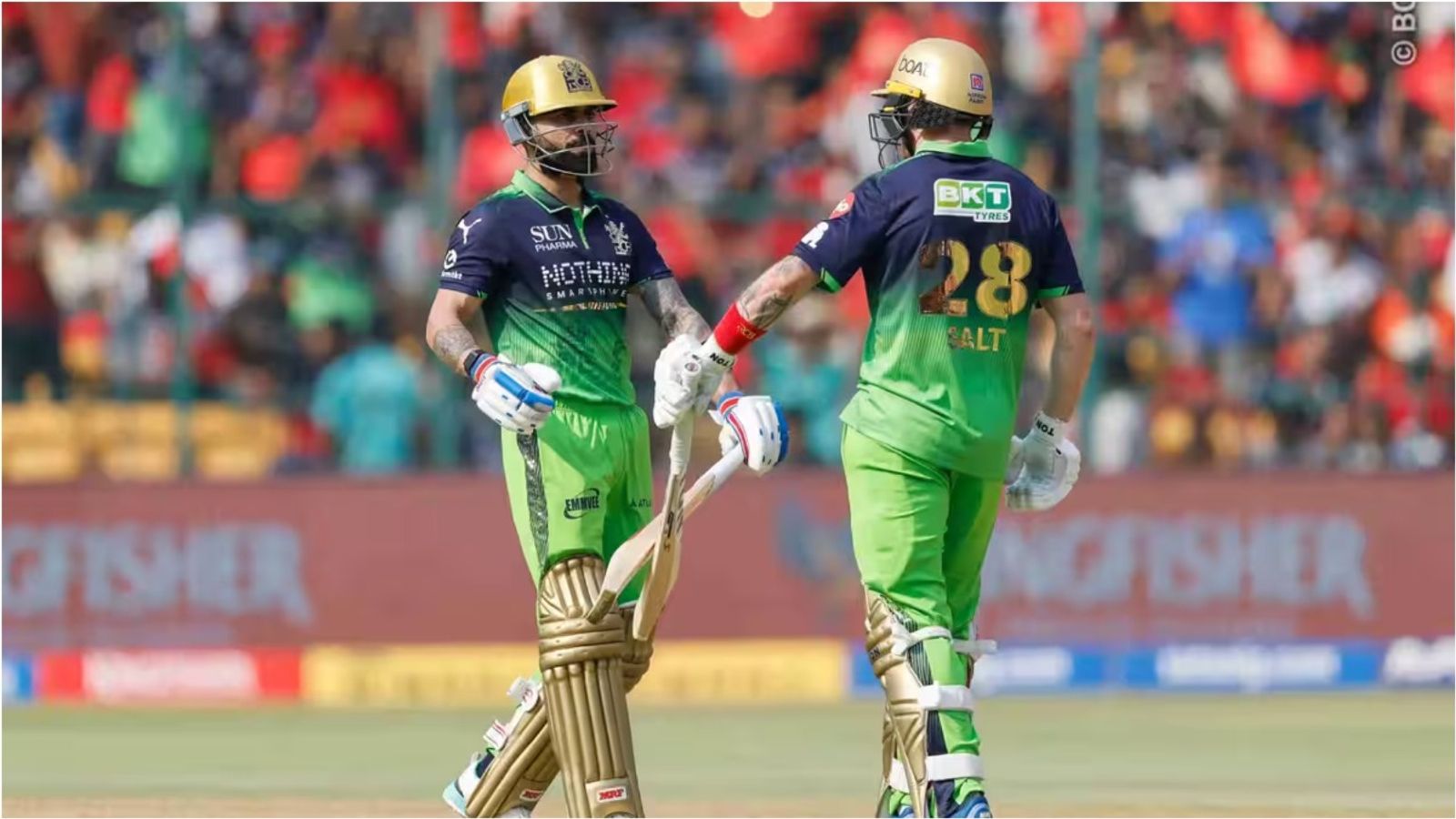 Rajat Patidar-led RCB create history, become first team in IPL history to... RCB's openers Virat Kohli and Phil Salt in this frame (IPL).