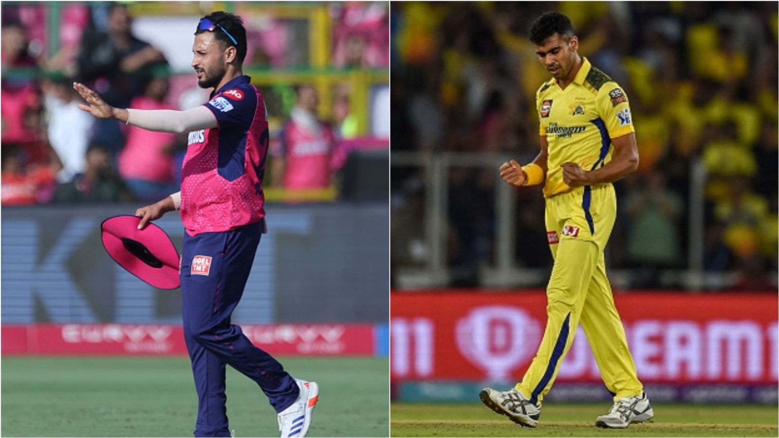 2 pacers audition for a CSK spot after Khaleel Ahmed gets ruled out of IPL 2026 Akash Madhwal, Rajvardhan Hangargekar in action.