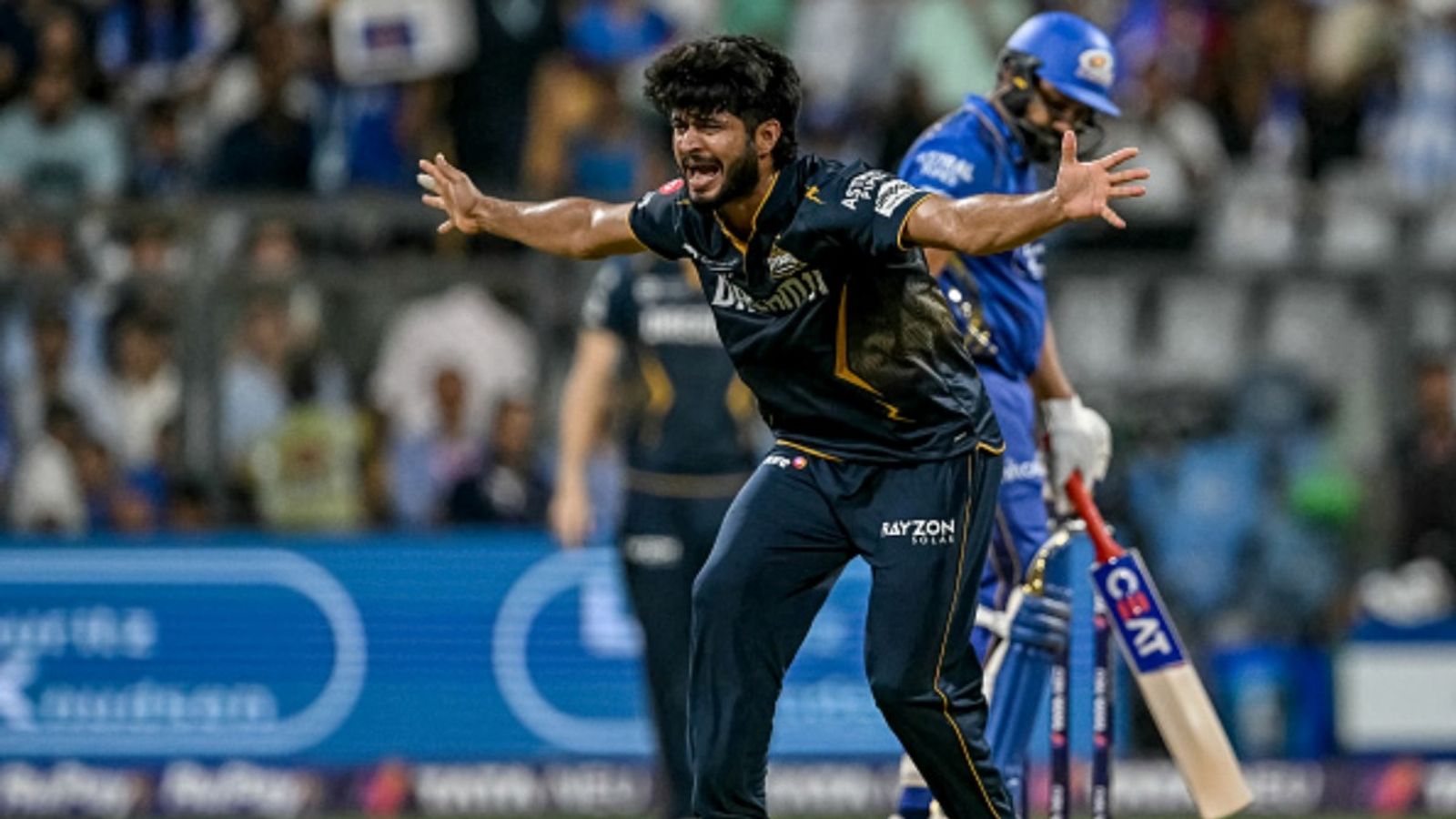 9 games in IPL 2025, 0 in ongoing season - Gujarat Titans star says 'Can't put yourself ahead of Rabada, Siraj or Prasidh' Gujarat Titans' Arshad Khan unsuccessfully appeals for lbw against Mumbai Indians' Rohit Sharma during the IPL match at the Wankhede Stadium in Mumbai on May 6, 2025.