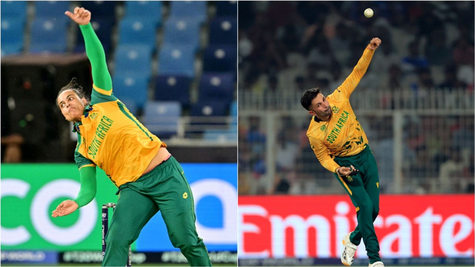 Unsold in IPL & PSL auction, Keshav Maharaj helps South Africa women's team spin a web around India ahead of T20 World Cup 2026 South Africa's Chloe Tryon (L) and Keshav Maharaj (R) in action.