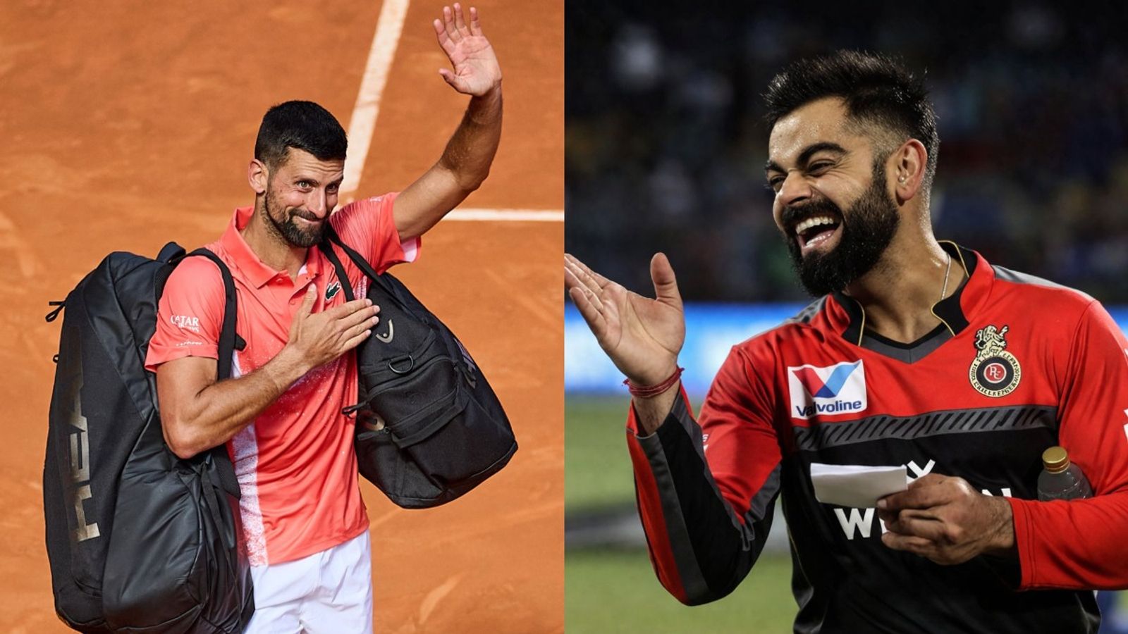 Novak Djokovic to meet Virat Kohli? Tennis icon spills beans on India visit, says 'I don’t want to say if...' Novak Djokovic and Virat Kohli in this frame. (X)