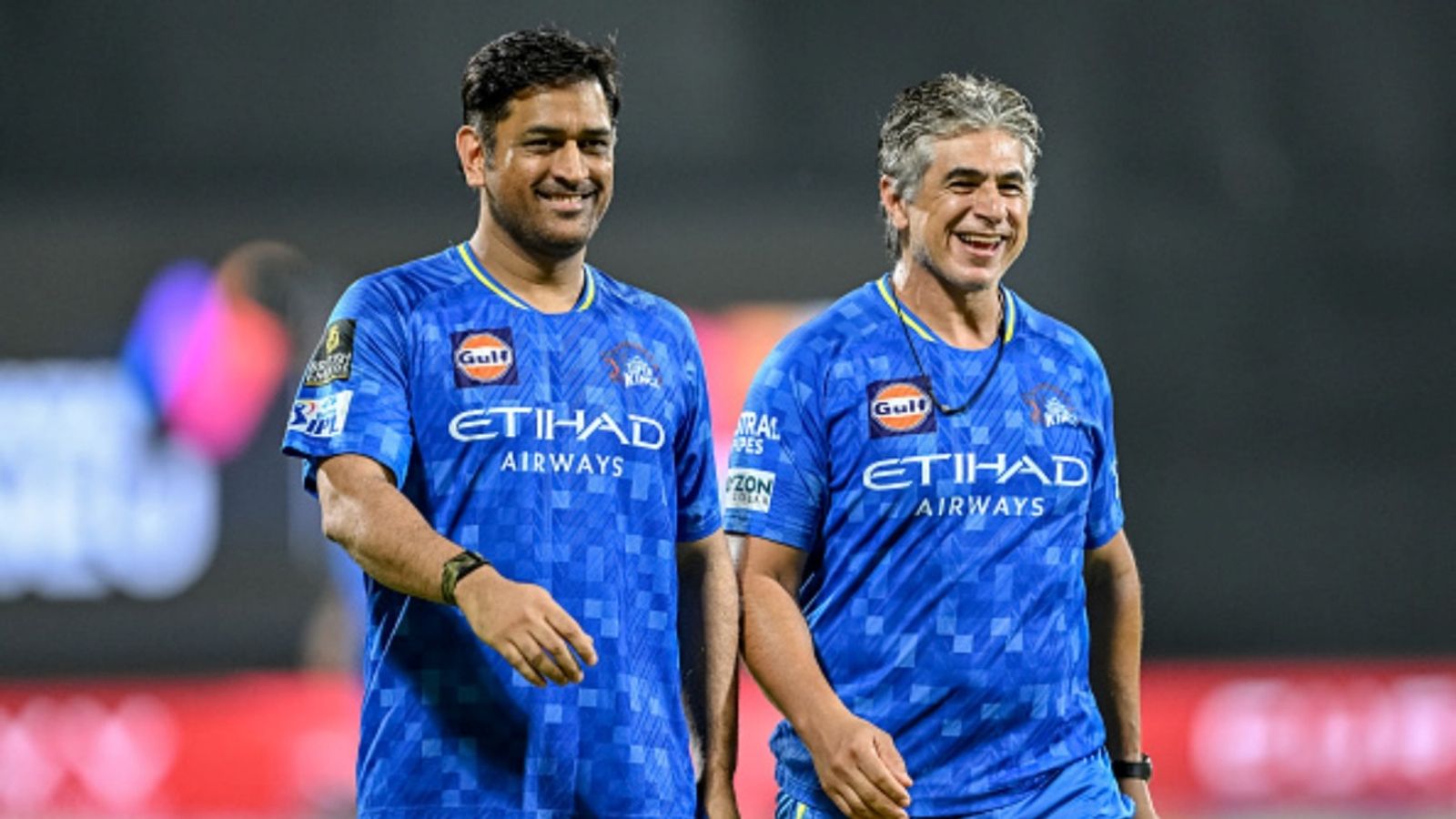 40 minutes wicketkeeping, batting for an hour: MS Dhoni almost confirms his comeback for IPL's El Clasico CSK's MS Dhoni (L) arrives on the field with his team's physiotherapist Tommy Simsek before the start of the IPL match against KKR at the MA Chidambaram Stadium in Chennai on April 11, 2025.