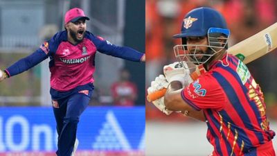 IPL 2026: LSG invite RR to bat first, bring back tearaway pacer; Know Playing XIs RR captain Riyan Parag (L) and LSG skipper Rishabh Pant in frame. (Screenshot)