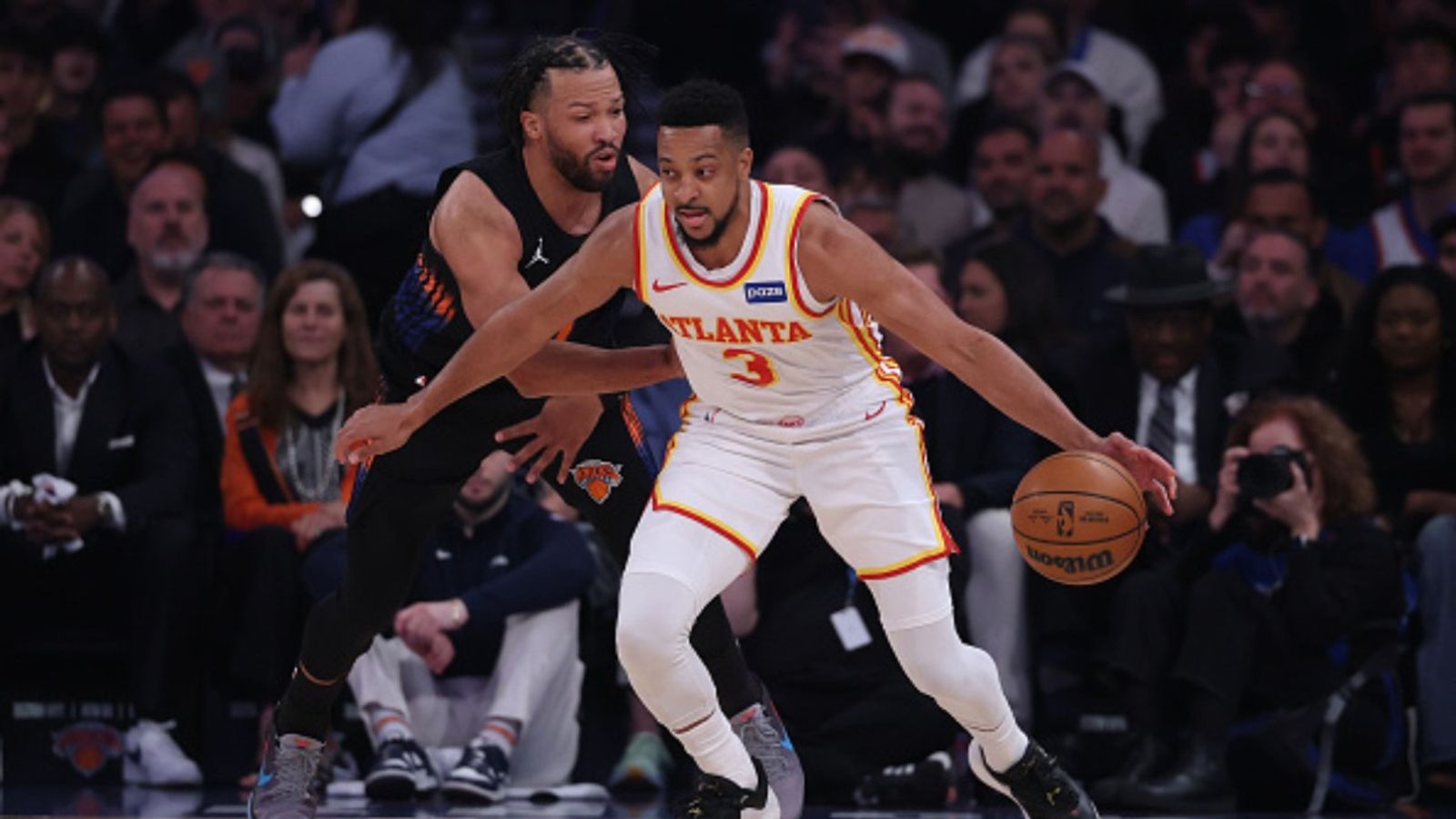 Knicks vs Hawks NBA Playoffs Game 3 schedule: Date, time, live stream, and more Knicks vs Hawks in the frame (Image via Getty)