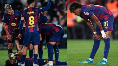 Lamine Yamal forced off with injury as second injury for Barcelona after Joao Cancelo Injury scare for Barcelona as Lamine Yamal sent off vs Celta Vigo