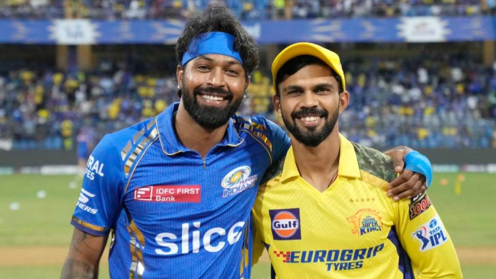 MI vs CSK Live Streaming: Match Details, Head-to-Head, playing XI, Pitch Report and Mumbai Weather Update Hardik Pandya, Ruturaj Gaikwad in this frame. (X)