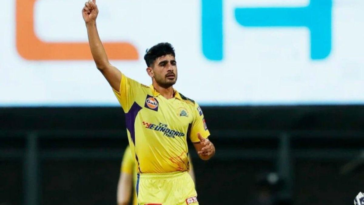 Star CSK pacer Mukesh Choudhary in this frame. (X)