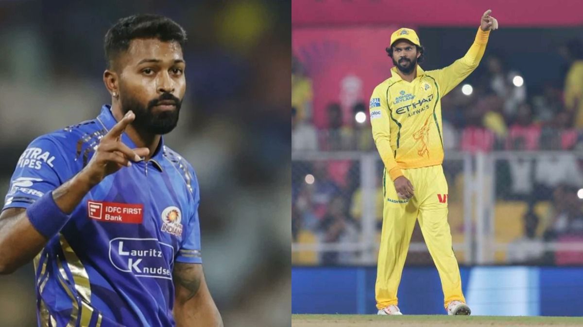 MI skipper Hardik Pandya (L) and CSK captain Ruturaj Gaikwad in frame. (X)