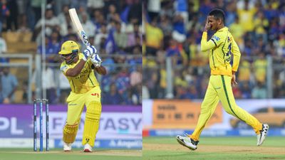 IPL 2026: Samson's ton, Hosein's 4-fer bully MI by as CSK register 103-run triumph, rocket to 5th spot in standings CSK's Sanju Samson (L) and Akeal Hosein in frame. (X)