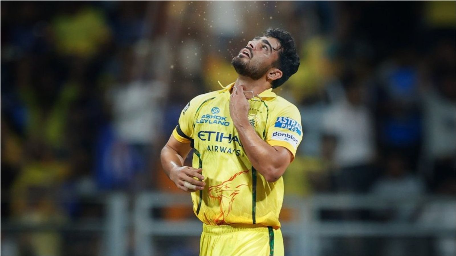 CSK skipper Ruturaj Gaikwad dedicates historic win vs MI to Mukesh Choudhary, says 'all glory to him' Mukesh Choudhary in this frame. (X)