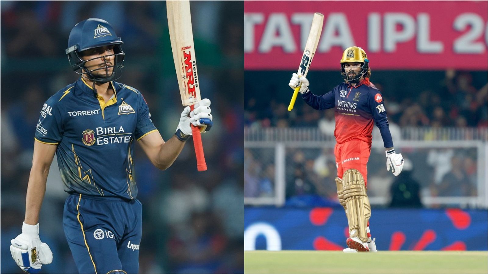 RCB vs GT Live Streaming: Match Details, Head-to-Head, Playing XI, Pitch Report and Bengaluru Weather Update Shubman Gill and Rajat Patidar in this frame. (X)