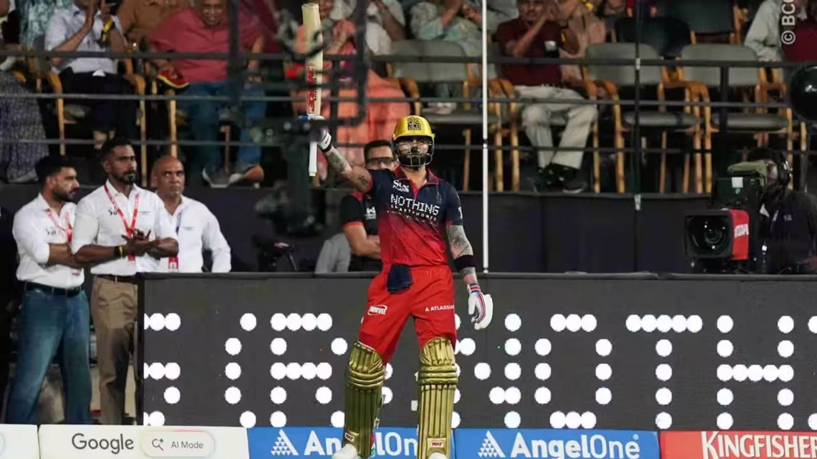 Gujarat Titans coach reveals Virat Kohli was disappointed, told him 'I could've converted this into a 100' RCB's Virat Kohli after his 81-run knock against Gujarat Titans on April 26. (Source: BCCI)
