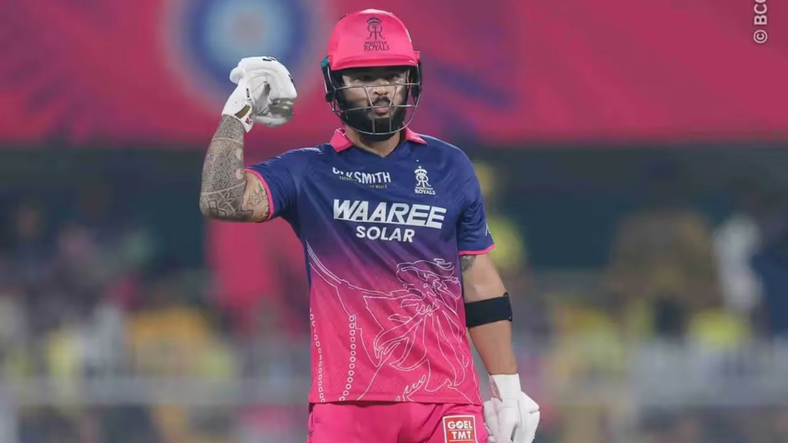 'I would've been concerned if he wasn't...': RR head coach Sangakkara addresses Riyan Parag's form Rajasthan Royals (RR) captain Riyan Parag during IPL 2026. (Source: BCCI)