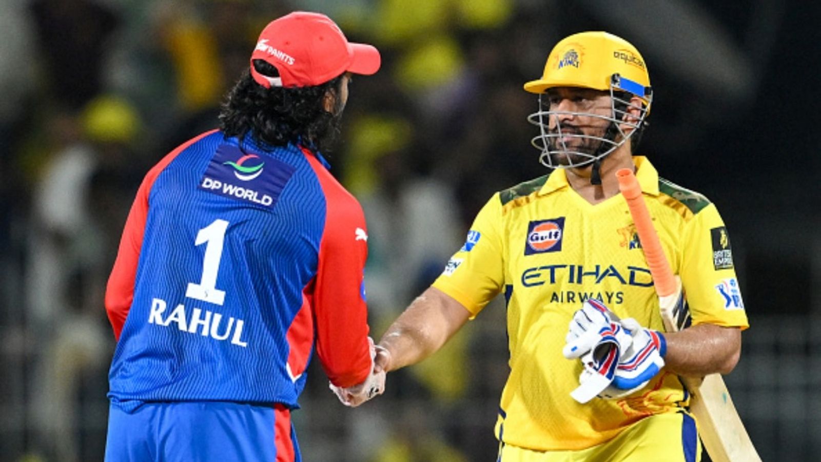 Most runs in IPL history: KL Rahul surpasses MS Dhoni as Shashank Singh drops easy catch CSK's MS Dhoni (R) greets DC's KL Rahul at the end of the IPL match at the MA Chidambaram Stadium in Chennai on April 5, 2025.