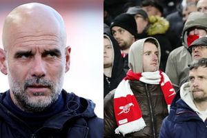 Watch: Arsenal fans blame Man City boss Pep Guardiola at Wembley as Premier League title hopes fade: ‘You've ruined my life!’ SportsTak