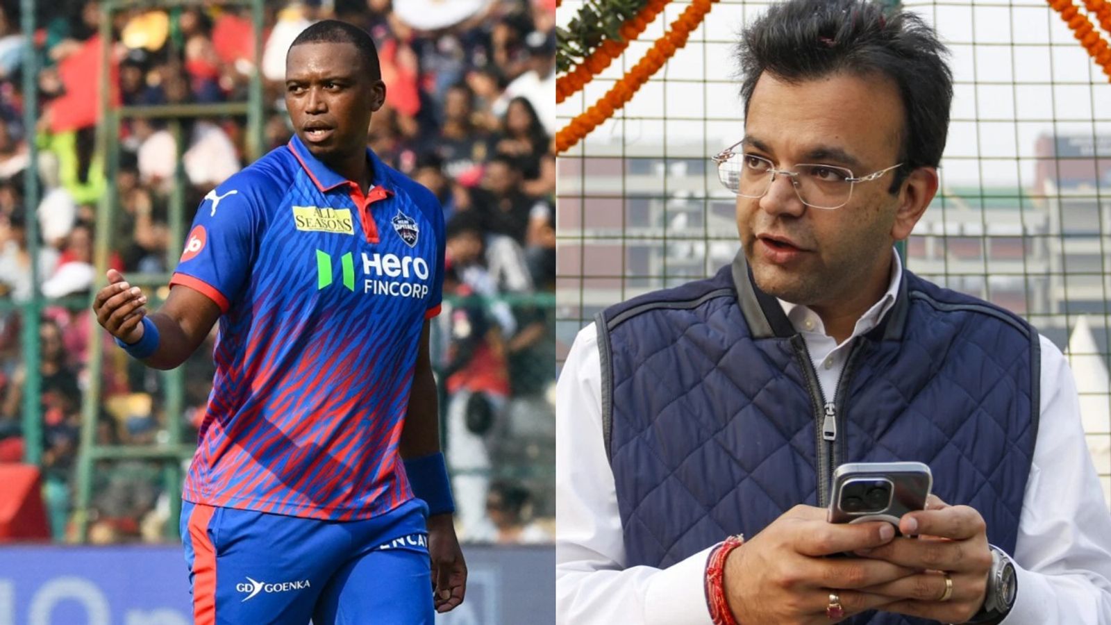 Rohan Jaitley’s Leadership Puts Player Safety at the Heart of DDCA Operations DC's Lungi Ngidi (L) and DDCA president Rohan Jaitley in frame. (X)