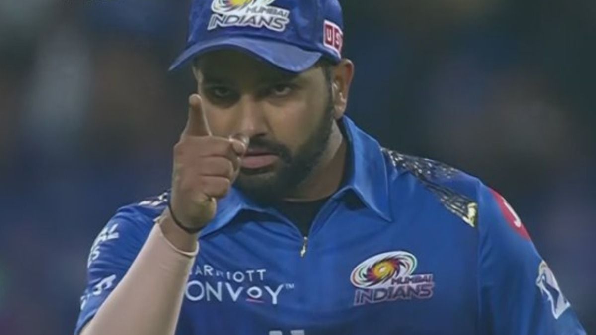 Former MI captain Rohit Sharma in this frame. (Screenshot)