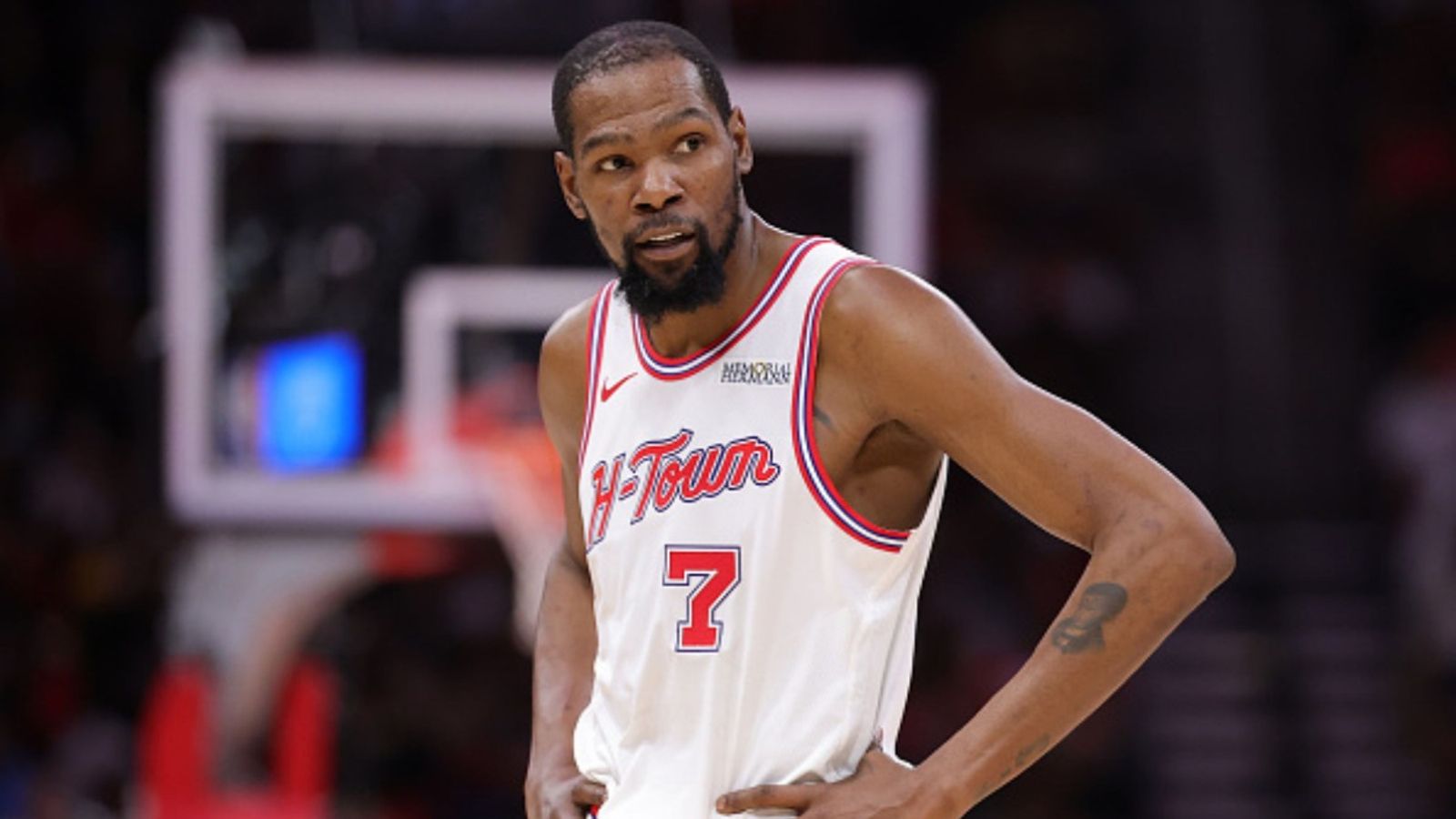 Rockets update final report on Kevin Durant for crucial Game 5 vs Lakers in NBA Playoffs Kevin Durant in the frame (Image via Getty)