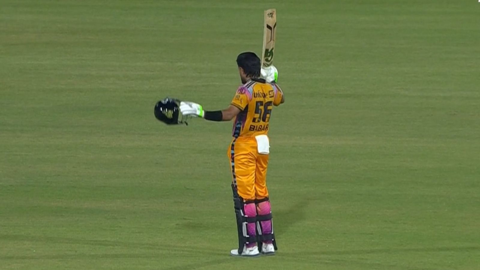 'I'm starting to feel like I'm getting back to my best': Babar Azam's big statement after 13th T20 century to lead Peshawar Zalmi to PSL 2026 final Peshawar Zalmi captain Babar Azam celebrates his century during PSL 2026 Qualifier clash against Islamabad United on April 28.