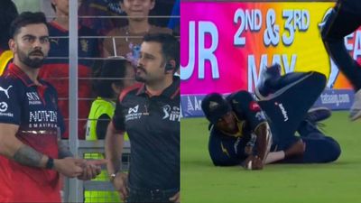 Watch: Virat Kohli loses cool after Rajat Patidar falls to controversial catch, engages in war of words with umpire Virat Kohli loses cool after Rajat Patidar falls to controversial catch, engages in war of words with umpire during RCB vs GT IPL 2026 clash. (Screenshot)