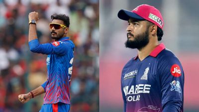 IPL 2026: RR opt to bat against Starc-boosted DC, superstar batter out; Know playing XI here DC captain Axar Patel (L) and RR skipper Riyan Parag in frame. (Screenshot)