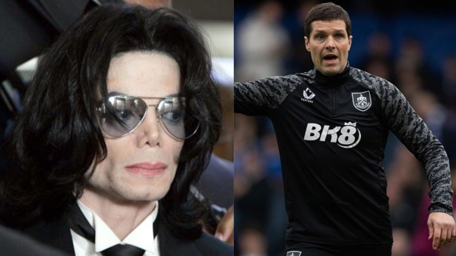 Who is Michael Jackson? Burnley Football team's new head coach is going viral for his name Michael Jackson and Mike Jackson in the frame (Images via Getty)