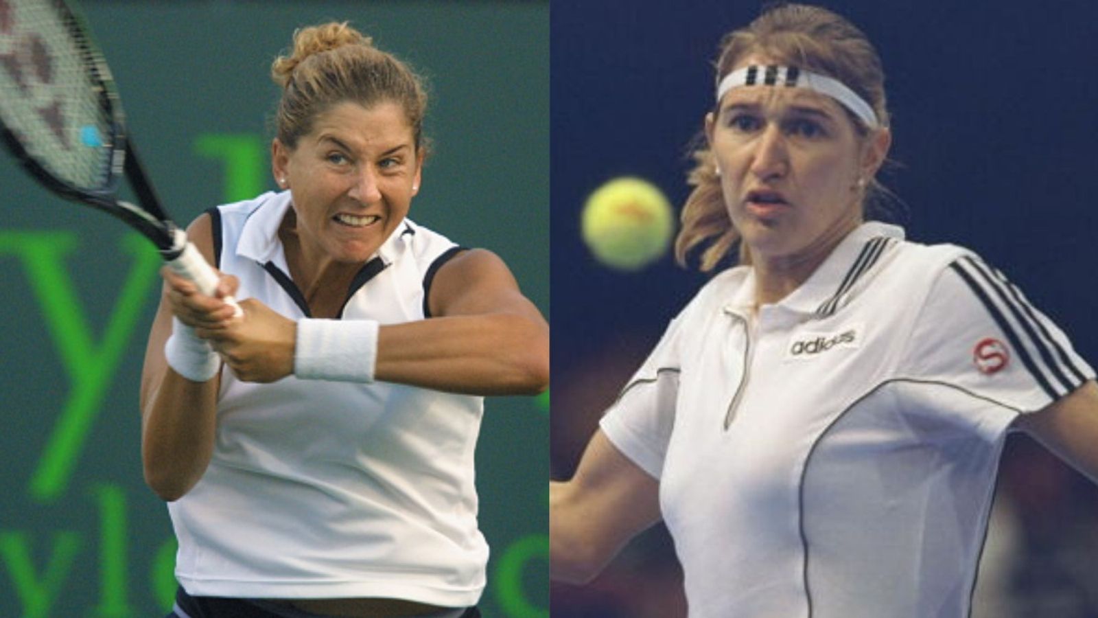 Monica Seles stabbing anniversary recalls Darkest Day in Tennis History; when THIS fan obsessed with Steffi Graf crosses all limits Monica Seles, Steffi Graf in the frame (Images via Getty)