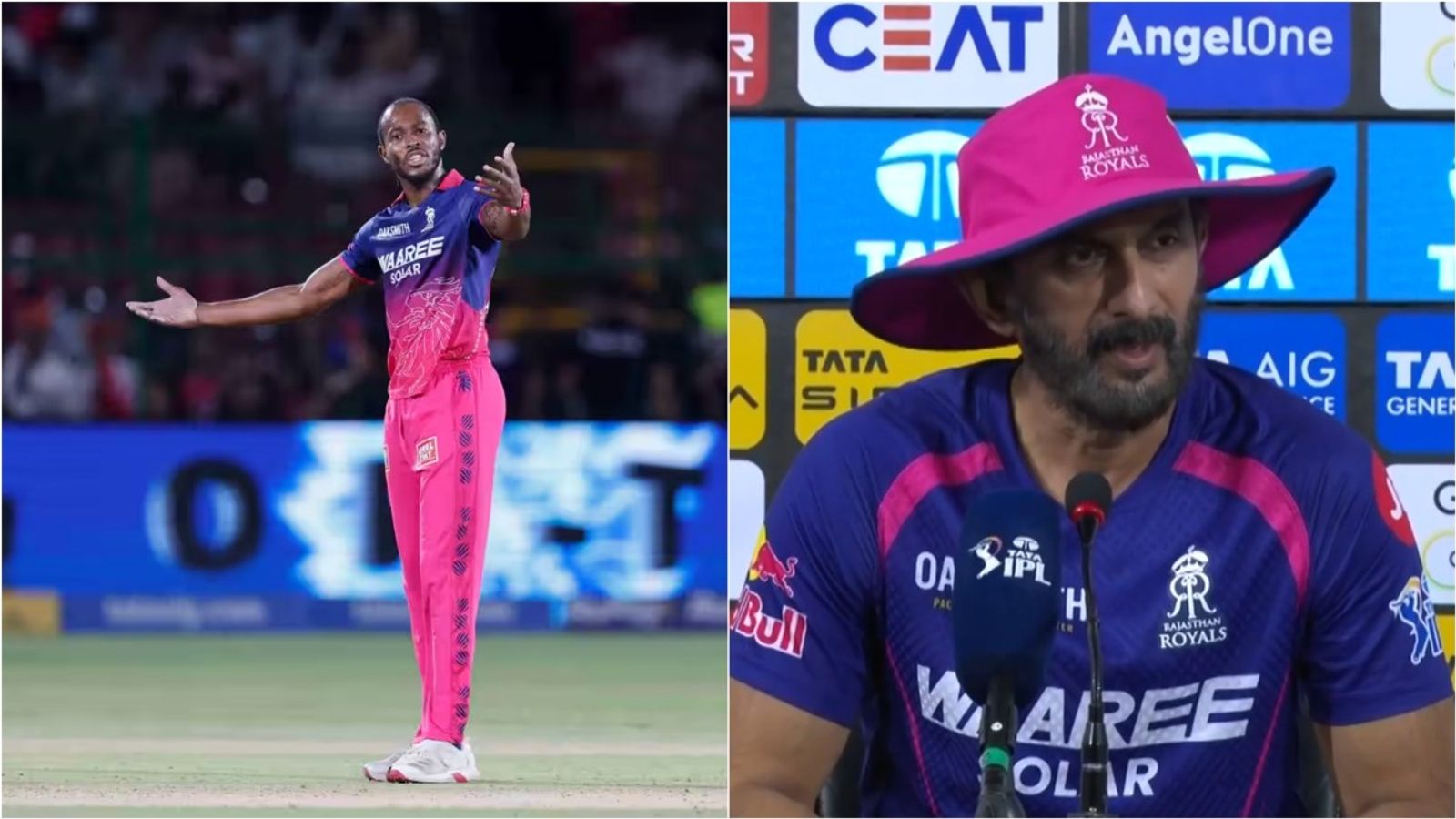 'Bowlers couldn't execute their plans again today': Rajasthan Royals' batting coach's blunt reaction on loss to Delhi Capitals Rajasthan Royals pacer Jofra Archer reacts during IPL 2026 match against Delhi Capitals on May 1; RR batting coach Vikram Rathour speaks at the post-match press conference.