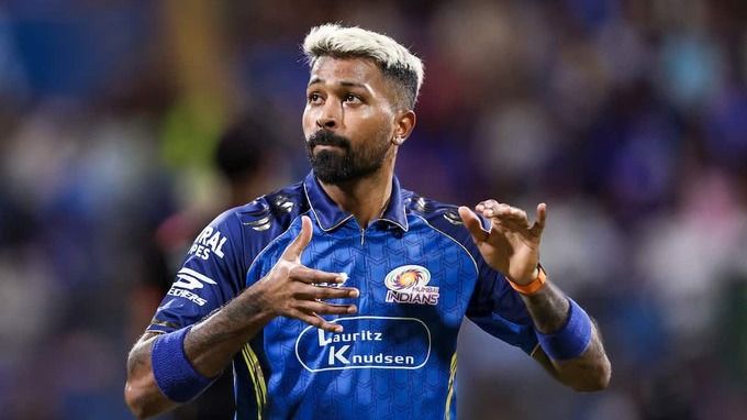 MI captain Hardik Pandya in frame. (X)