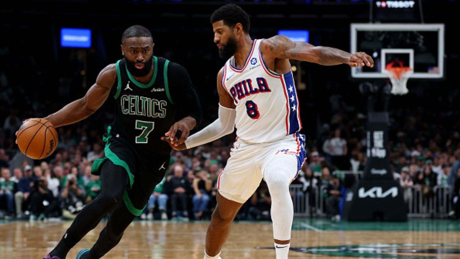 Celtics vs 76ers NBA Playoffs Game 7 schedule: Date, time, live stream, and more Celtics vs 76ers in the frame (Image via Getty)