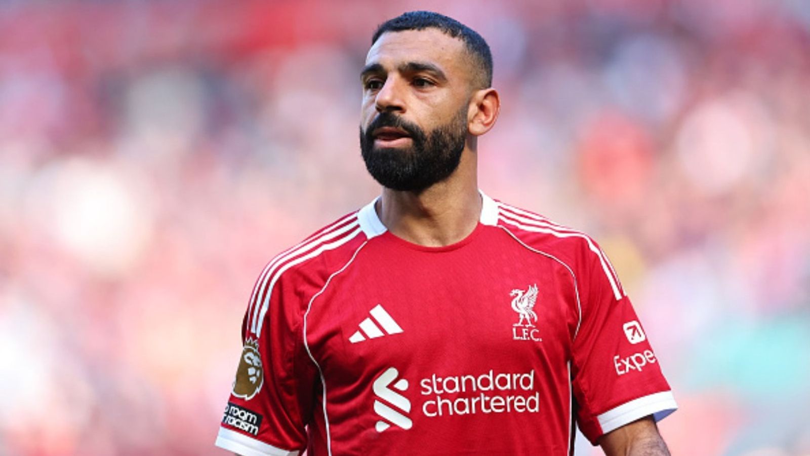 Salah names THIS was only player whose Liverpool exit made him cry Mo Salah in the frame (Image via Getty)