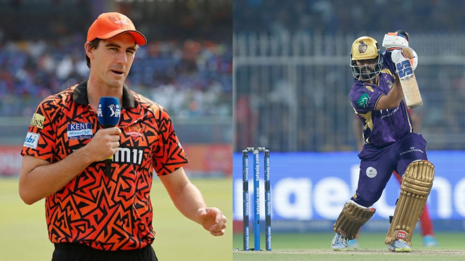 IPL 2026: Nitish Kumar Reddy-less SRH decide to bat against KKR, know playing XIs Pat Cummins and Ajinkya Rahane in this frame. (X)